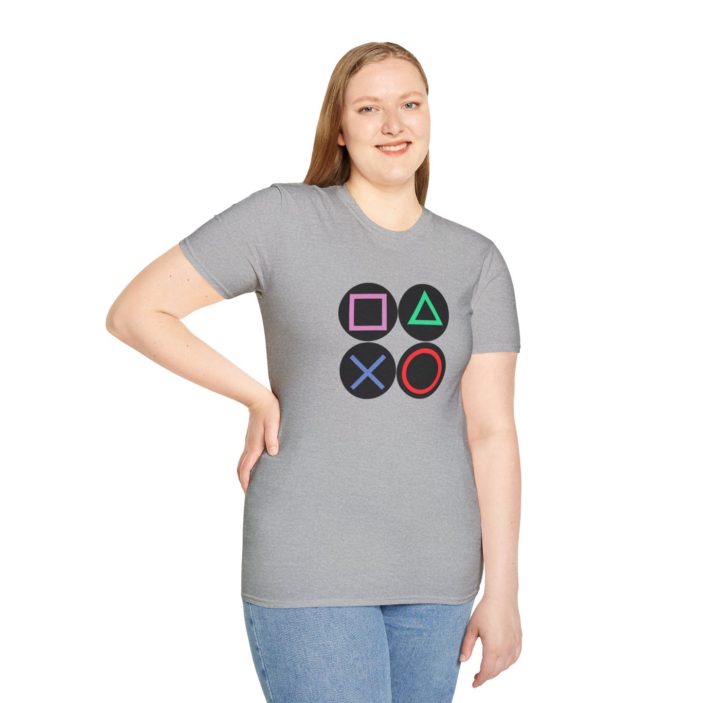 Play Station Buttons Gaming T-Shirt