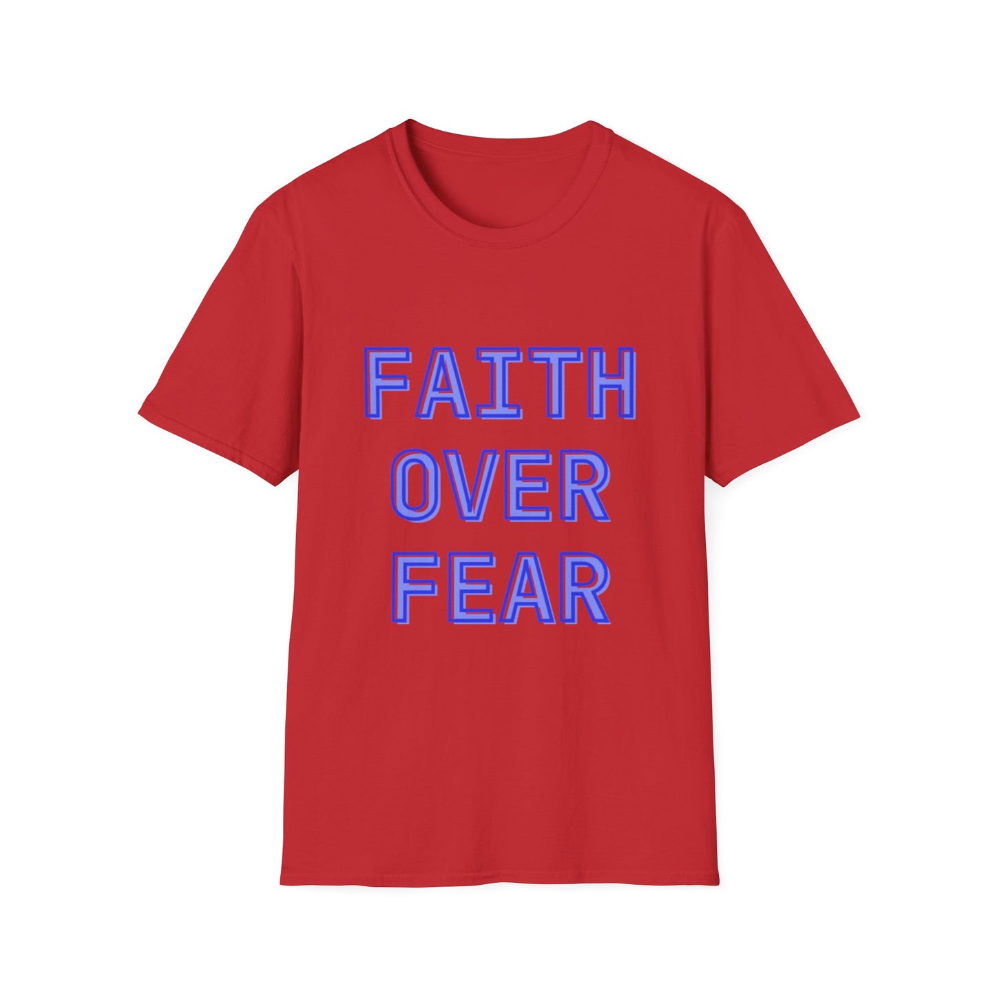Faith over Fear Bold Christian Motivational T-Shirt