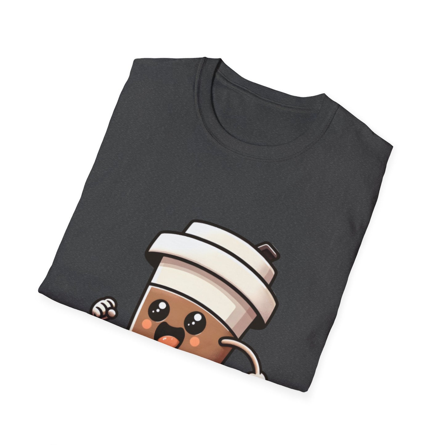 Cute Coffee Cup Running T-Shirt